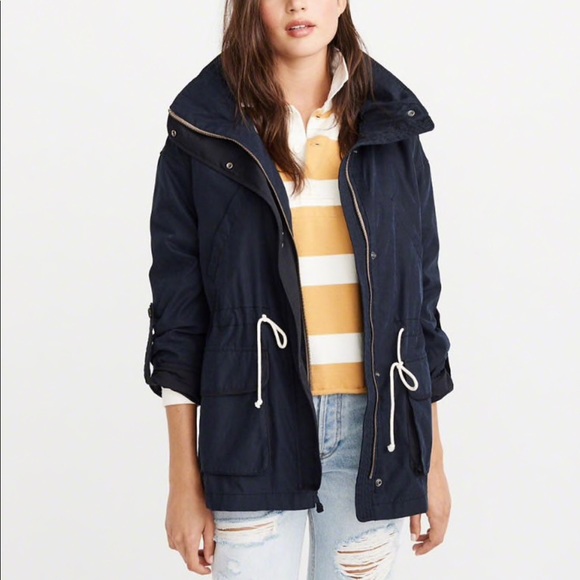 navy blue anorak jacket